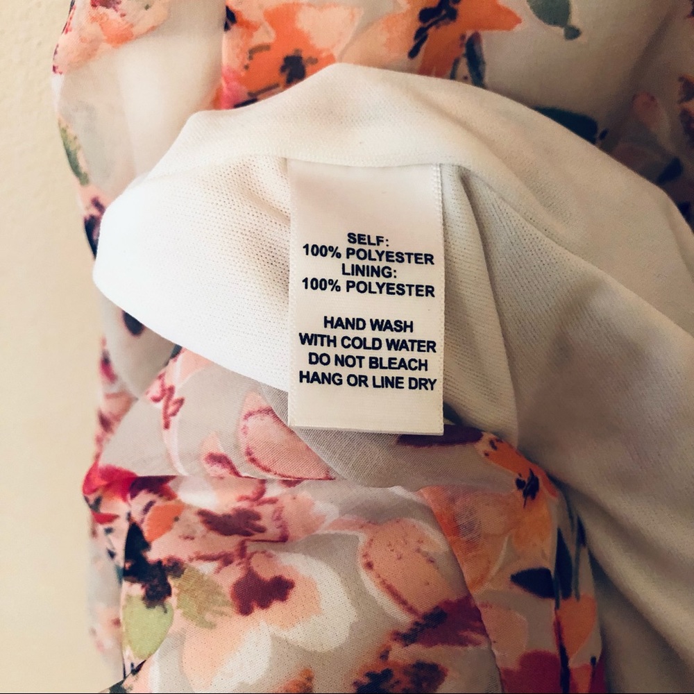 LuLu’s Dress Long Floral Gown Size L - Picture 11 of 12